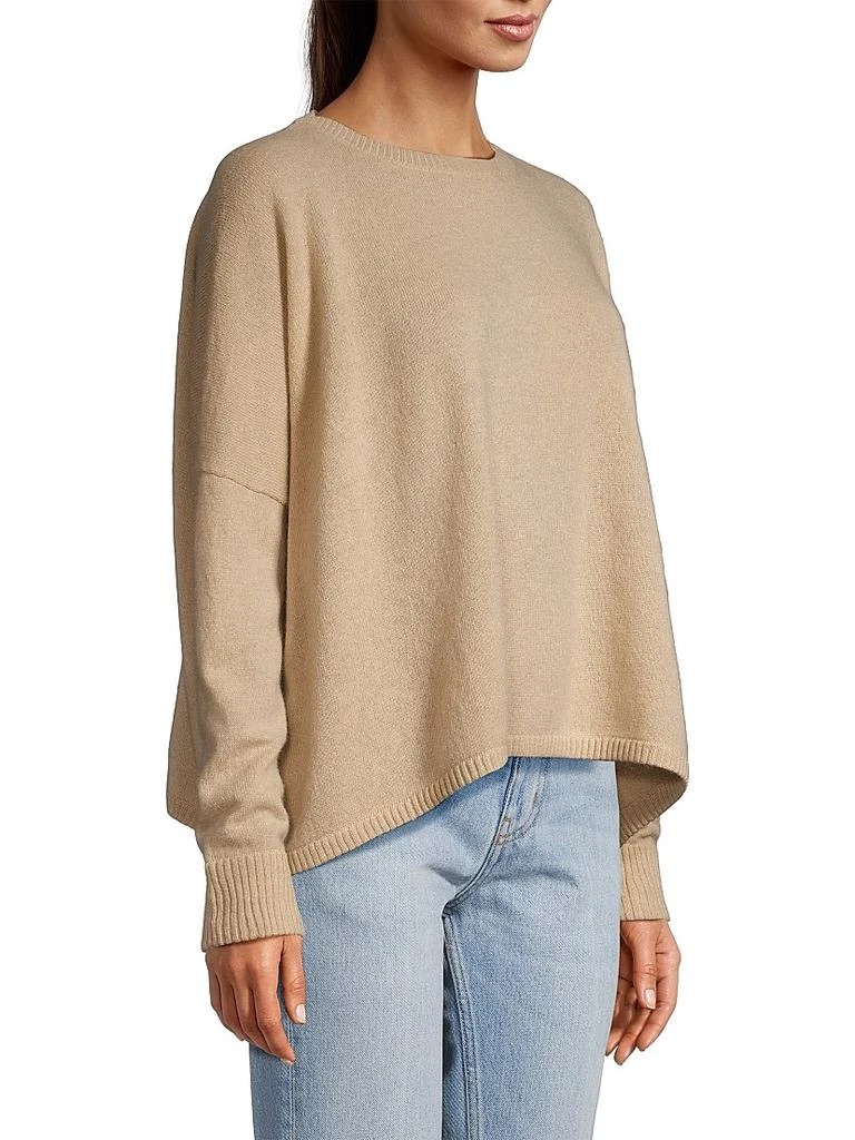 Minnie Rose Relaxed Crewneck Cashmere Sweater In Camel
